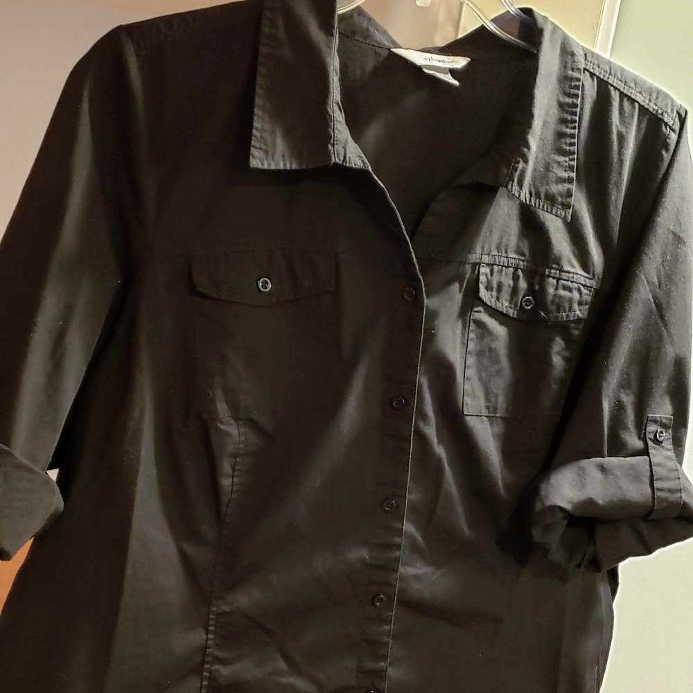 Black CJ Banks Camp Shirt 2X